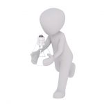Generic 3D Figure Holding a Lightbulb